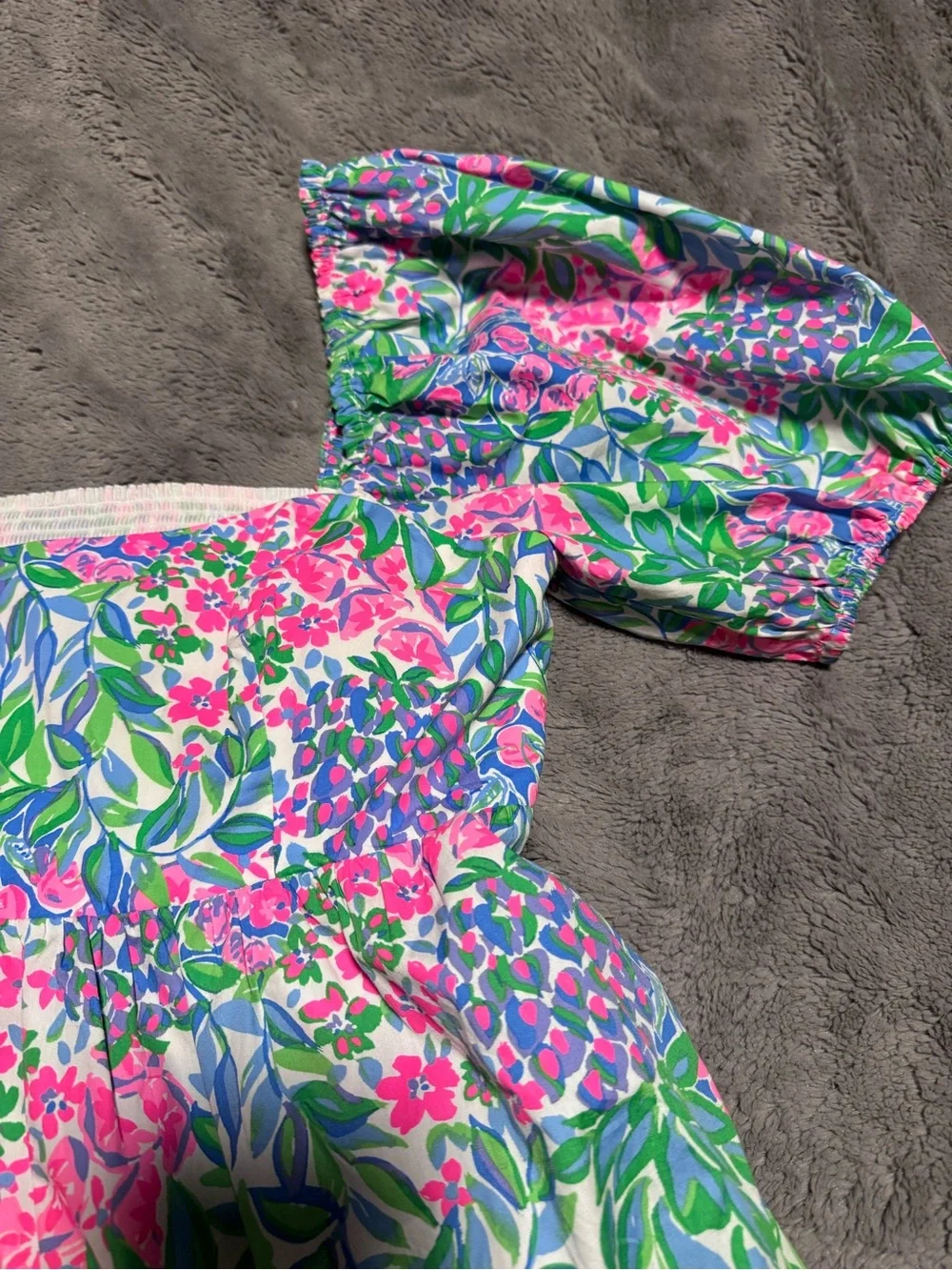 Lilly Pulitzer Kay Puff Sleeve Peplum Top